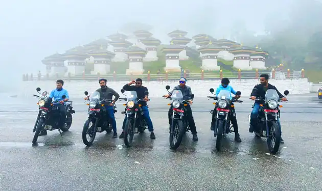 bhutan biking tour from Delhi