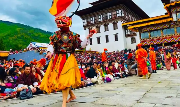 bhutan paro tsechu festival tour