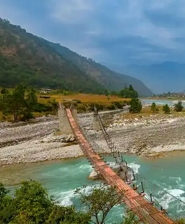 punakha suspension bridge, bhutan