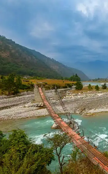 book Cheap Bhutan flight tickets from Kolkata and explore punakha suspension bridge, punakha, bhutan